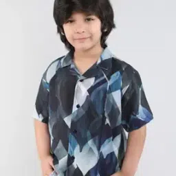 Boys Printed Oversized Fit Shirt-image-63