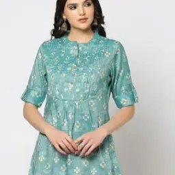 Women Floral Print Relaxed Fit Tunic-image-90