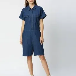 Women Jumpsuit with Short Sleeves-image-63