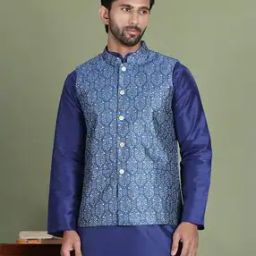 Men Regular Fit Nehru jacket-19