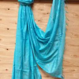 Handloom Dupatta with Tasselled Hems-picture-6