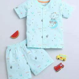 bumzee Boys Printed Jablas & Shorts Set image 1