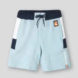 Boys Colourblock Regular Fit Knit Shorts-picture-32