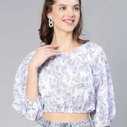 Women Floral Print Relaxed Fit Top-image-4