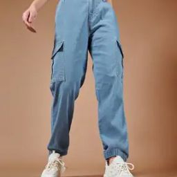 Women High-Rise Relaxed Fit Jogger Jeans-image-66