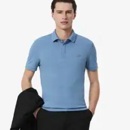 Men Polo T-Shirt with Spread Collar-image-71