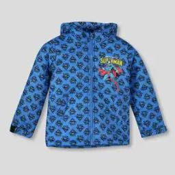 Boys Super Man All-Over Print Hoodie Jacket-picture-14