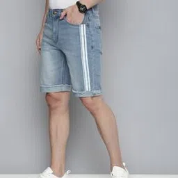 Washed Slim Fit Shorts-image-37