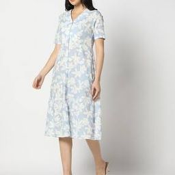Women Floral Print A-Line Dress-picture-12