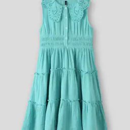 Girls Embroidered Tiered Dress-image-26