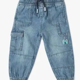 Light-Wash Cargo Jogger Jeans-image-58