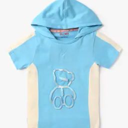 Graphic Embossed Regular Fit Hooded T-Shirt-picture-45
