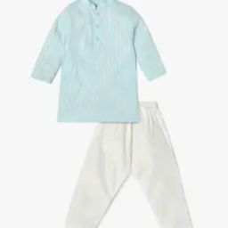 Boys Striped Kurta & Churidar Set-51