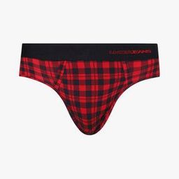 Checked Briefs with Embroidered Logo-image-46