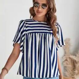 Women Striped Regular Fit Top-image-48