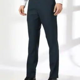 Men Patterned Slim Fit Flat-Front Trousers-image-23