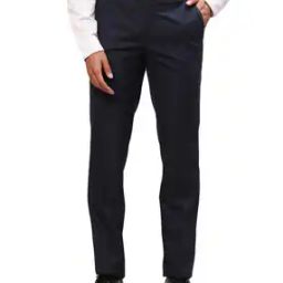Men Checked Slim Fit Pants with Insert Pockets-image-11