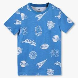 Boys Printed Crew-Neck T-Shirt-picture-15