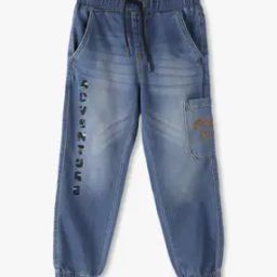 Boys Mid-Wash Relaxed Fit Joggers-image-69