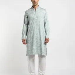 samav Printed Slim Fit Kurta-picture-1