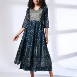 Women Embellished Layered A-Line Dress-picture-26