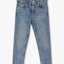 Girls Lightly Washed Distressed Slim Fit Jeans-image-74