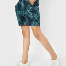 Tropical Print Regular Fit Shorts with Insert Pockets-image-33