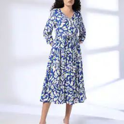 Women Printed Fit & Flare Dress-image-45