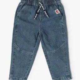 Boys Mid-Wash Regular Fit Jeans-image-90
