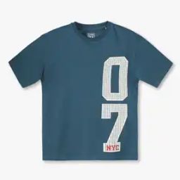 Boys Numeric Print Boxy Fit Round-Neck T-Shirt-18