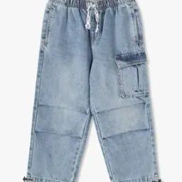 Boys Heavily Washed Parachute Fit Jeans-picture-24