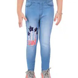 Lightly Washed Skinny Jeggings-image-41