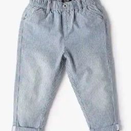 Boys Yarn-Dyed Striped Regular Fit Jeans-image-23