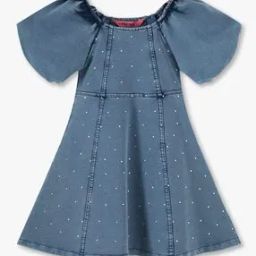 Girls Embellished A-Line Dress-image-40