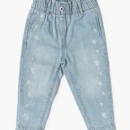 Boys Mid-Wash Regular Fit Jeans with Side Seam Embroidered-image-49