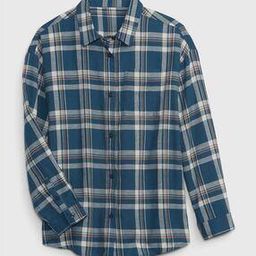 gap kids Plaid Long-Sleeve Flannel Shirt-picture-7
