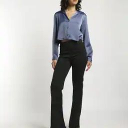 Cropped Satin Shirt-image-36