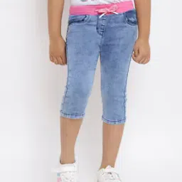 Girls Flat Front Straight Fit Capris-image-58