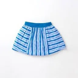 Striped Sustainable A-Line Skirt-image-79