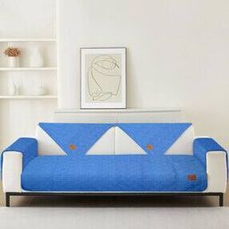 Geometric Print 2-Seater Sofa Cover-image-10