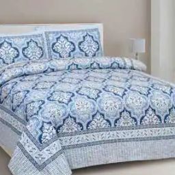 Printed King-Size Bedsheet with Pillow Covers-image-25