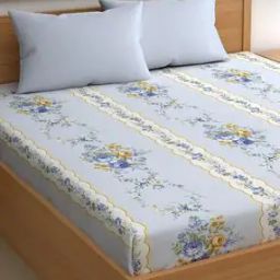 210 TC Floral Print King-Size Bedsheet with Pillow Covers-53
