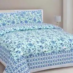 Floral Print Double Bedsheet with 2 Pillow Covers-image-83
