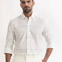 Men Tailored Fit Striped Shirt-image-40