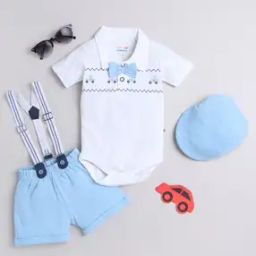 Boys Graphic Print Bodysuit & Shorts Set-picture-17