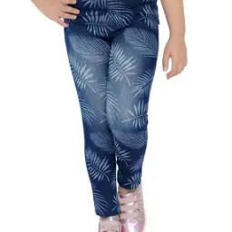 Leaf Print Skinny Jeggings-8