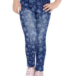 Mid Wash Skinny Jeggings-image-113