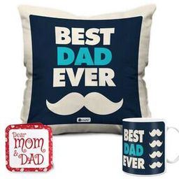 Typographic Print Cushion Cover with Coffee Mug-11