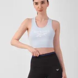 Brand Print Non-Wired Non-Padded Sports Bra-picture-14