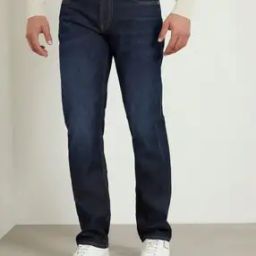 Mid-Wash Relaxed Fit Jeans-image-77